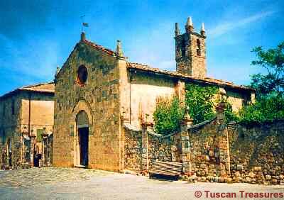 Monteriggioni church