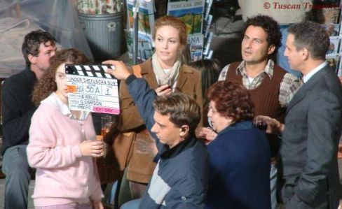 Under the Tuscan Sun filming with Diane Lane