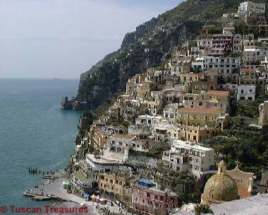 Positano - view over harbor